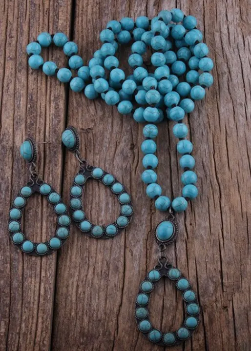 Unicolor Long Boho Pearls Necklace sold by Boho Mood product image thumbnail 2