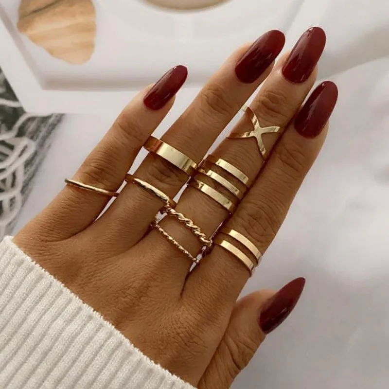 Gold Boho Rings Set sold by Boho Mood product image thumbnail 2