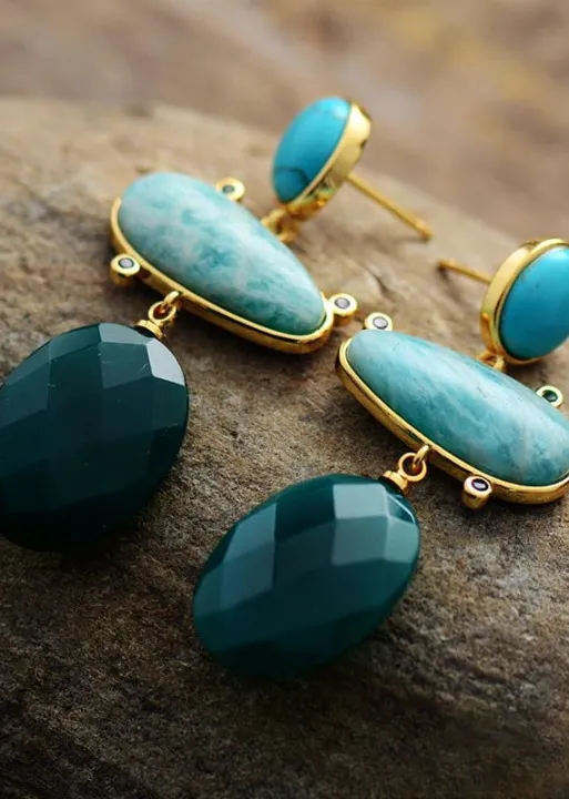 Boho Earrings with Dangle sold by Boho Mood product image thumbnail 2