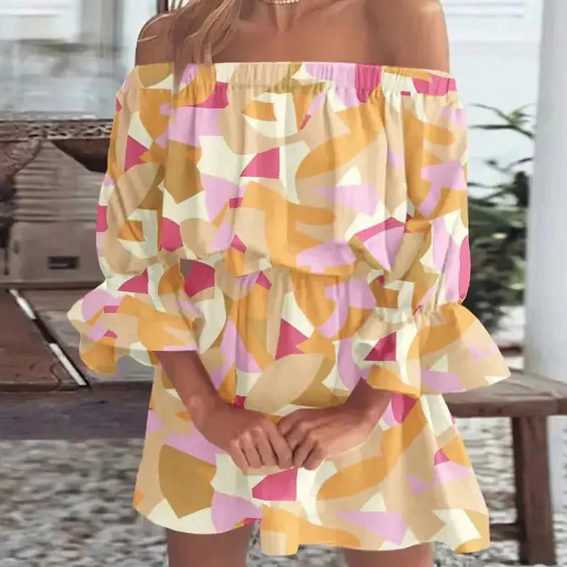 Mini Beach Dress Off Shoulder sold by Boho Mood product image thumbnail 4