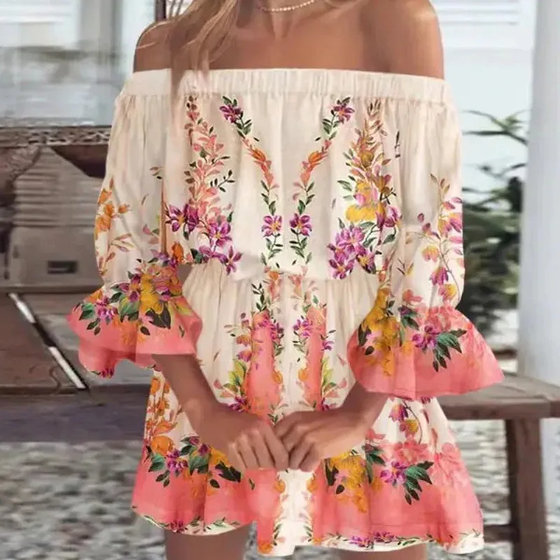 Mini Beach Dress Off Shoulder sold by Boho Mood product image thumbnail 2