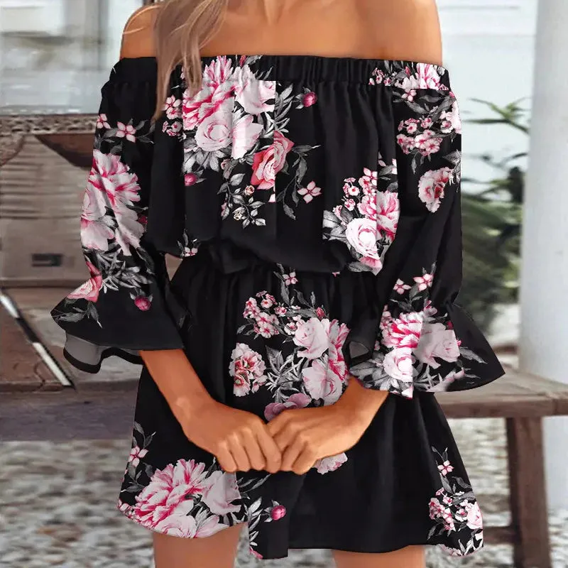 Mini Beach Dress Off Shoulder sold by Boho Mood product image thumbnail 3