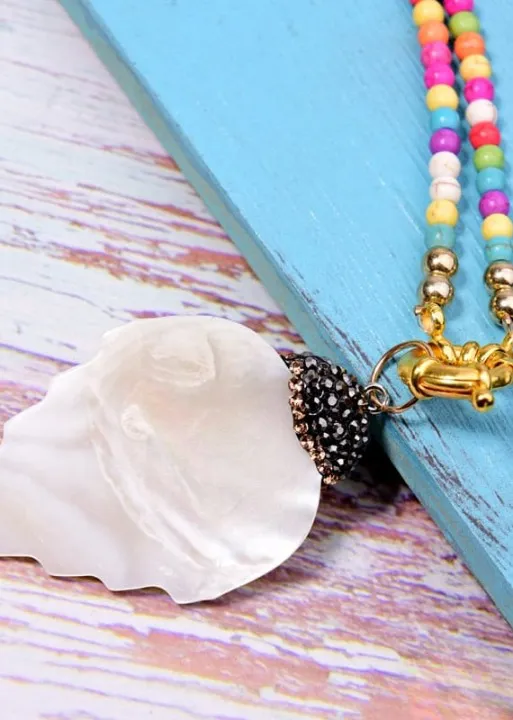 Boho Beads Colorful Necklace sold by Boho Mood product image thumbnail 4