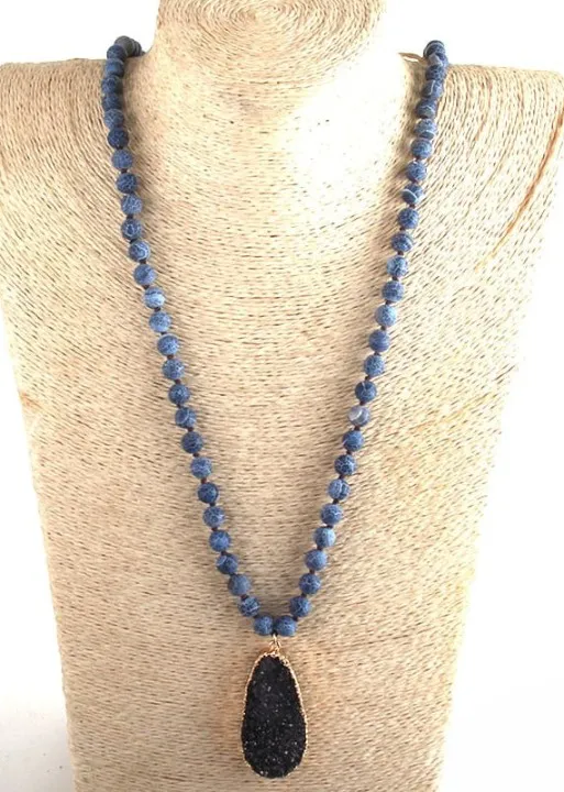 Long Boho Necklace Precious Stone sold by Boho Mood product image thumbnail 2