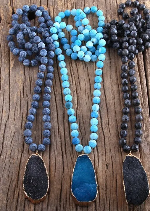 Long Boho Necklace Precious Stone sold by Boho Mood product image thumbnail 4