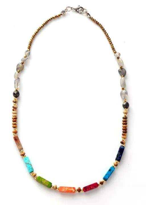 Choker Boho Beaded Necklace sold by Boho Mood