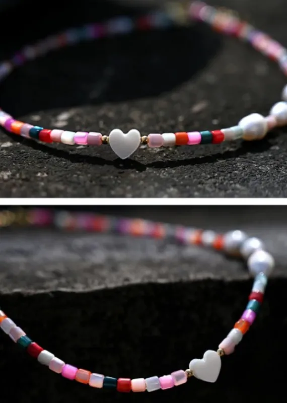 Boho Beaded Necklace sold by Boho Mood