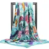 Boho trendy sky blue Scarf floral print sold by Boho Mood