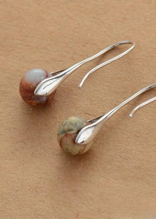 Pink Boho Dangle Earrings sold by Boho Mood product image thumbnail 5