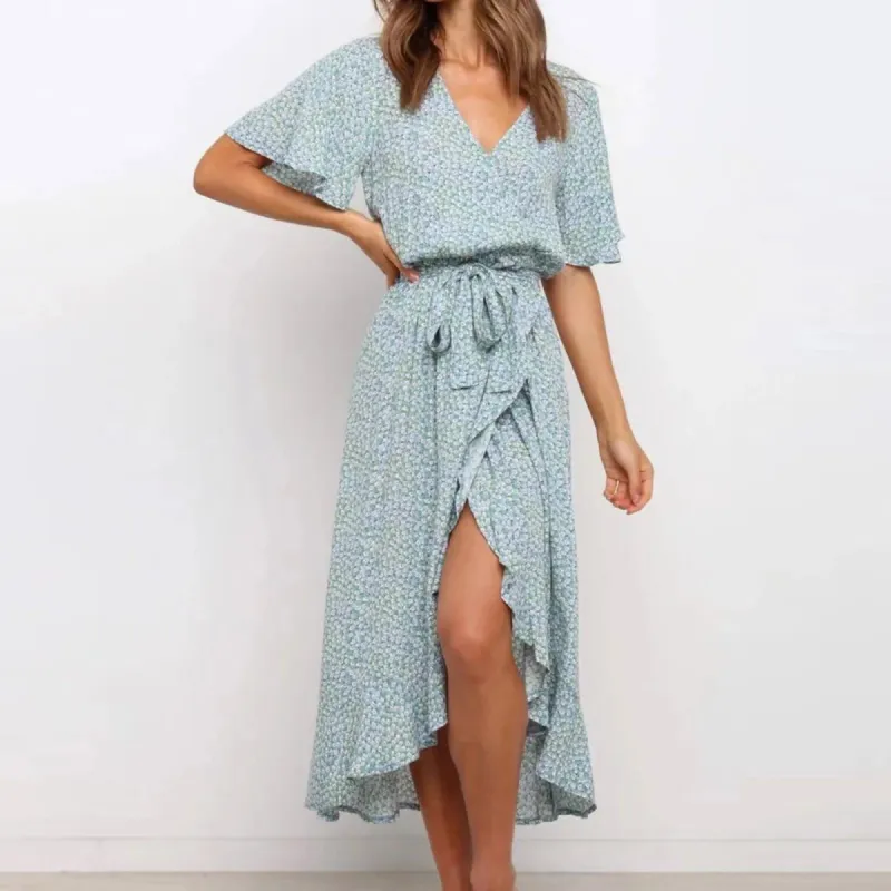 Asymmetrical Dress in Blue sold by Boho Mood