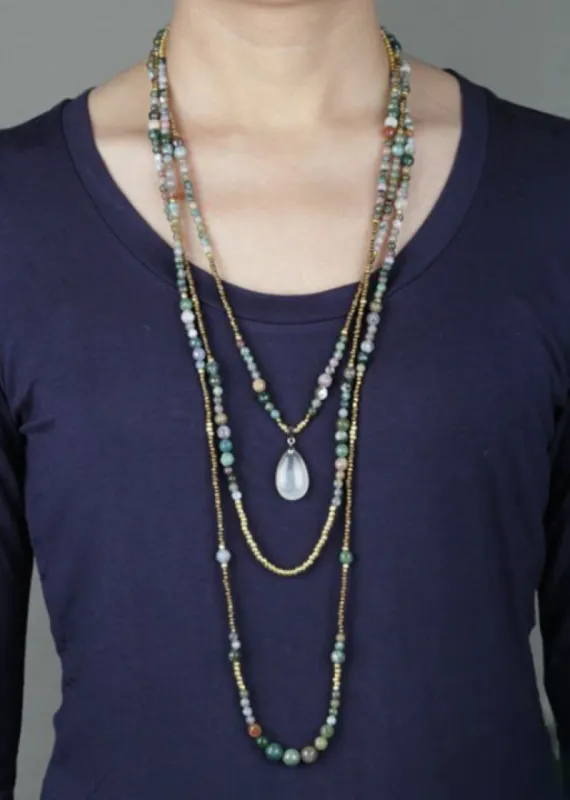 Boho Beaded Necklace 3 Layers sold by Boho Mood