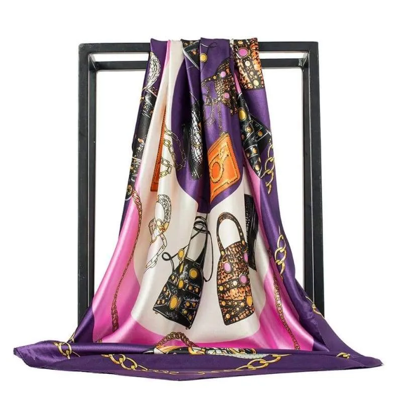 Purple Retro Boho Scarf sold by Boho Mood