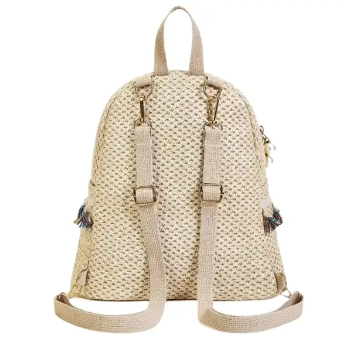 Pompom Boho Backpack sold by Boho Mood product image thumbnail 3