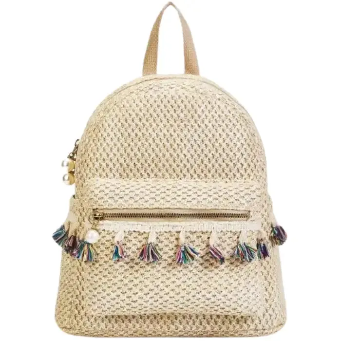 Pompom Boho Backpack sold by Boho Mood
