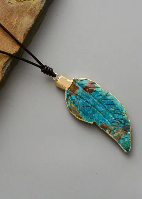 Boho Necklace - Leaf Pendant sold by Boho Mood product image thumbnail 4