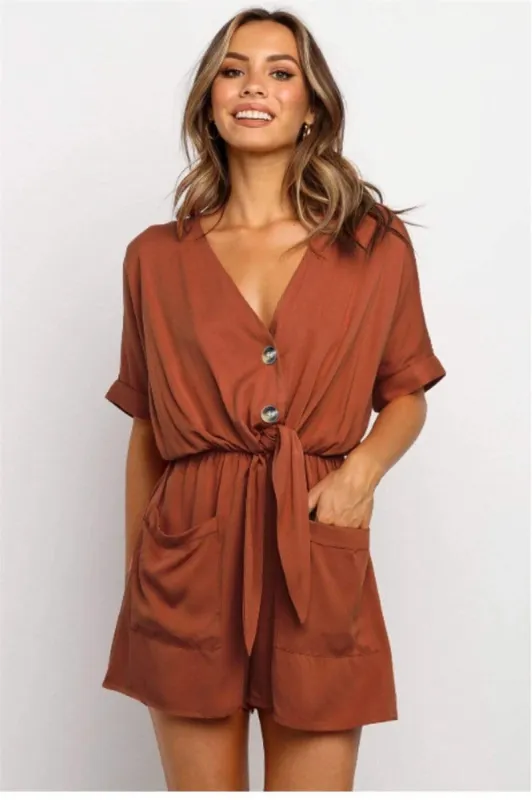 Boho Terracotta Romper sold by Boho Mood