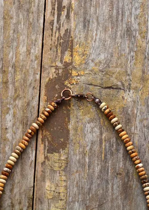 Boho Beads Stone Pendant Necklace sold by Boho Mood product image thumbnail 4