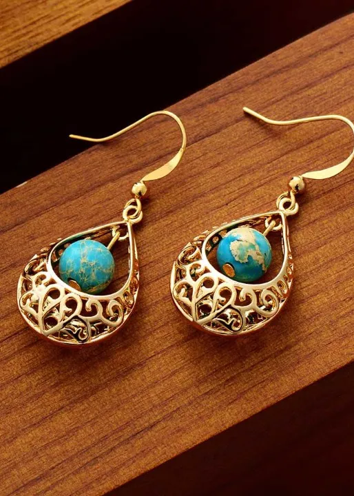 Vintage Boho Gold Earrings sold by Boho Mood