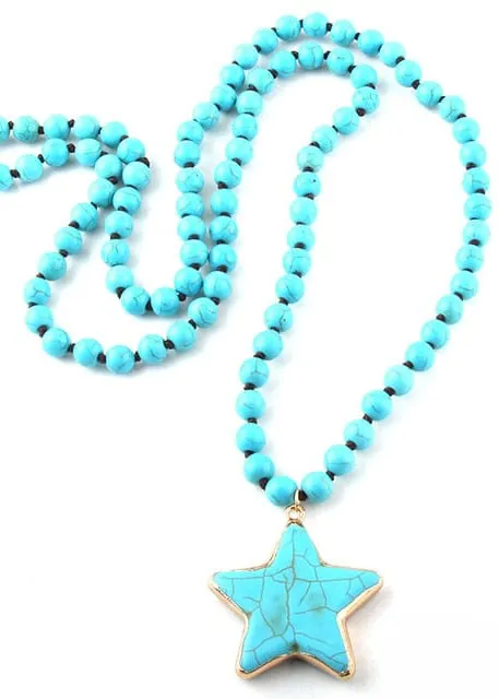 Boho Beaded Necklace Start Pendant sold by Boho Mood product image thumbnail 5