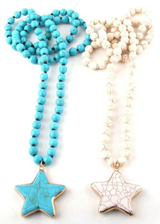 Boho Beaded Necklace Start Pendant sold by Boho Mood product image thumbnail 2