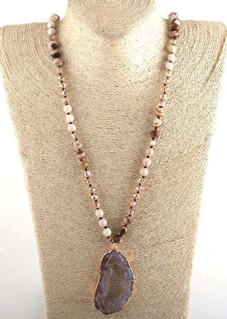 Ethnic Boho Beaded Necklace sold by Boho Mood