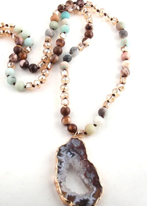 Ethnic Boho Beaded Necklace sold by Boho Mood product image thumbnail 5