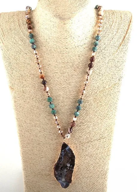 Ethnic Boho Beaded Necklace sold by Boho Mood product image thumbnail 3
