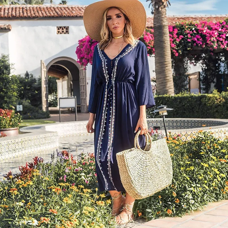 Maxi Summer Dress With Sleeves sold by Boho Mood