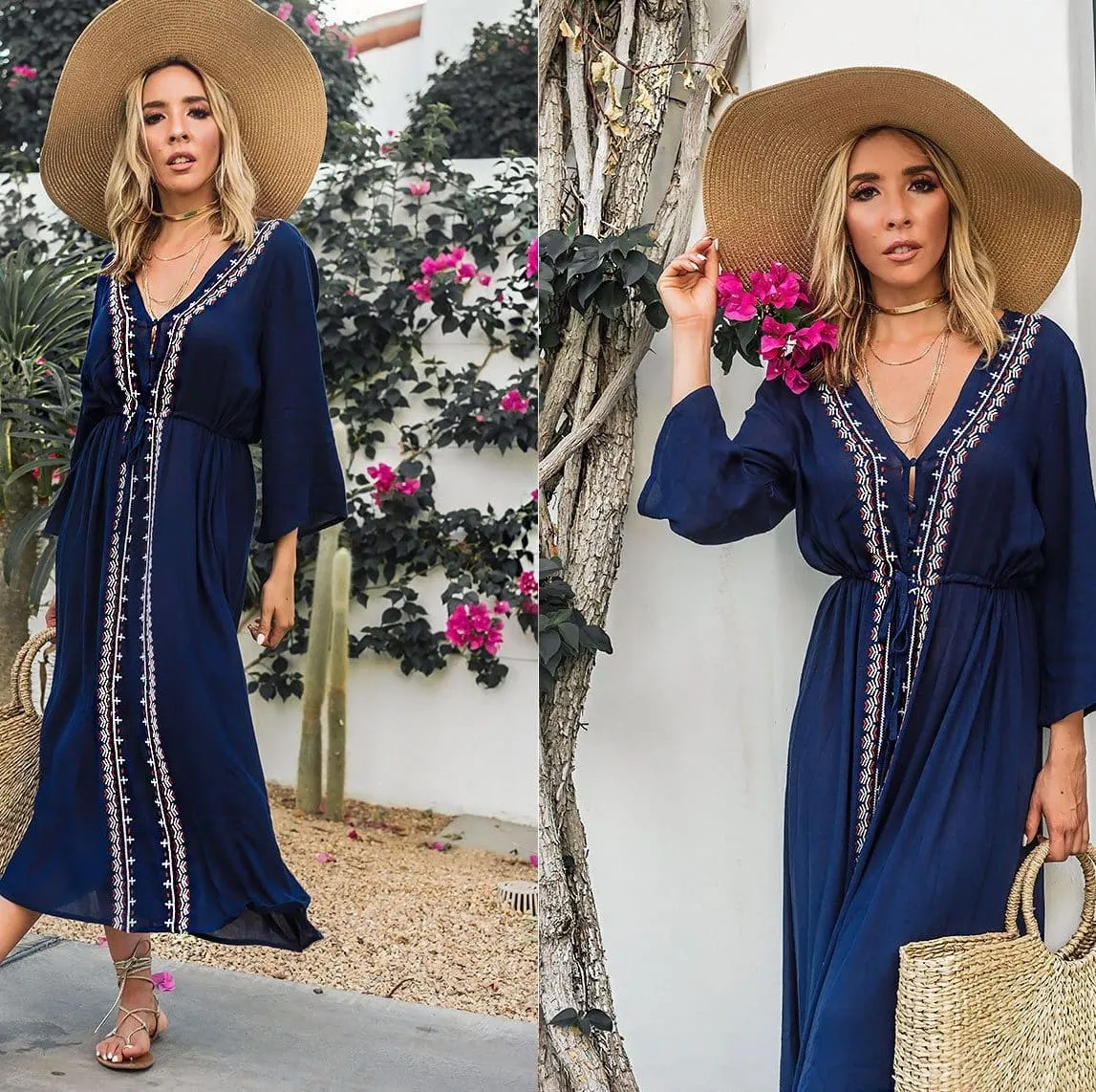 Maxi Summer Dress With Sleeves sold by Boho Mood product image thumbnail 2