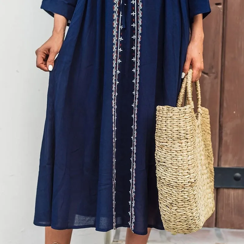 Maxi Summer Dress With Sleeves sold by Boho Mood product image thumbnail 3