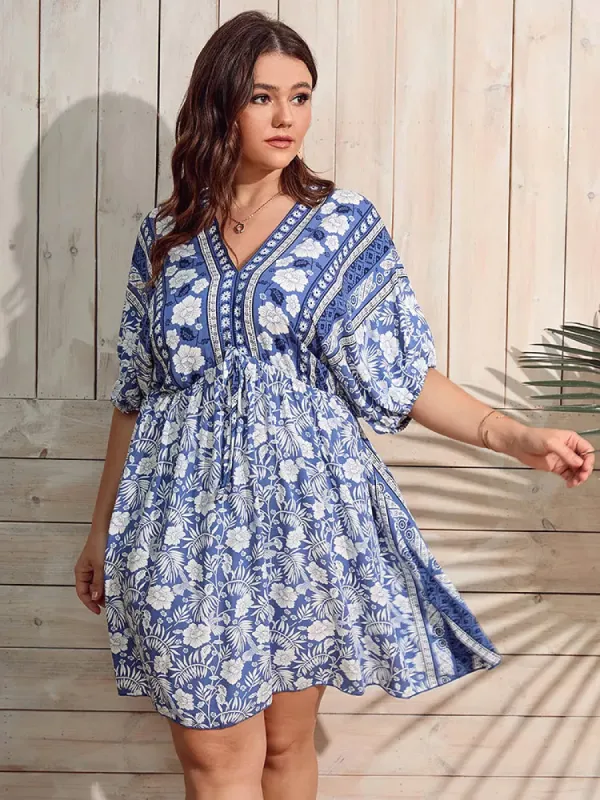 Plus Size Mini Summer Dress sold by Boho Mood