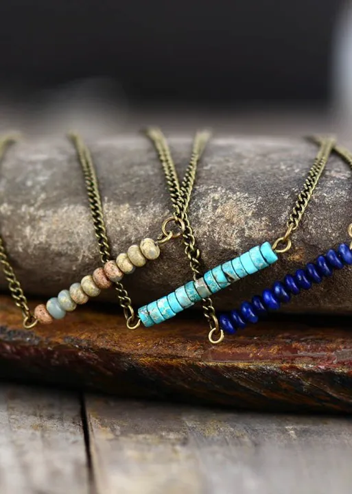 Ethnic Gold Chain Boho Necklace sold by Boho Mood product image thumbnail 4