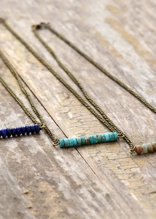 Ethnic Gold Chain Boho Necklace sold by Boho Mood product image thumbnail 3