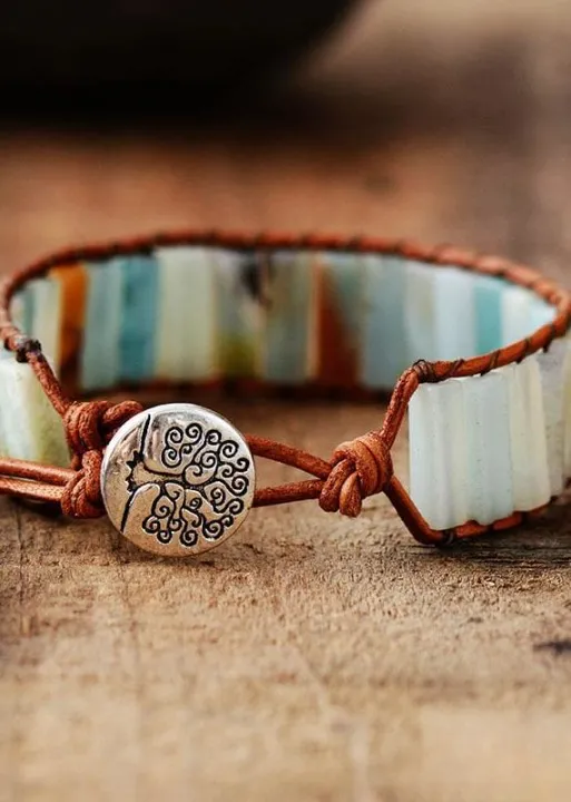Boho Bracelets - Blue Amazonite sold by Boho Mood product image thumbnail 3