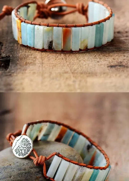 Boho Bracelets - Blue Amazonite sold by Boho Mood product image thumbnail 2