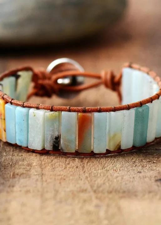 Boho Bracelets - Blue Amazonite sold by Boho Mood product image thumbnail 5