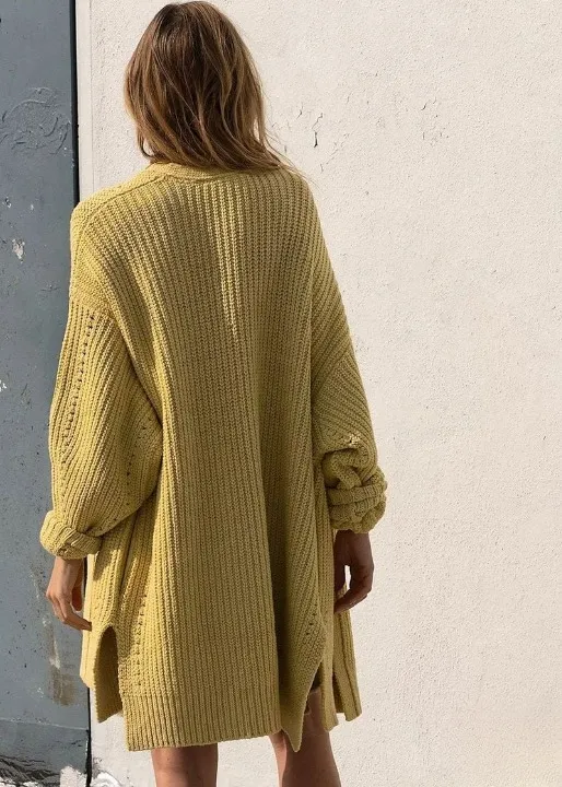 Cardigan Boho loose mid-length with patterns, oversized sleeves sold by Boho Mood product image thumbnail 3