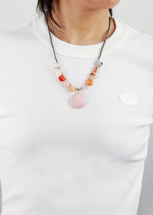 Chic Boho Necklace Natural Stone Pendant sold by Boho Mood product image thumbnail 4