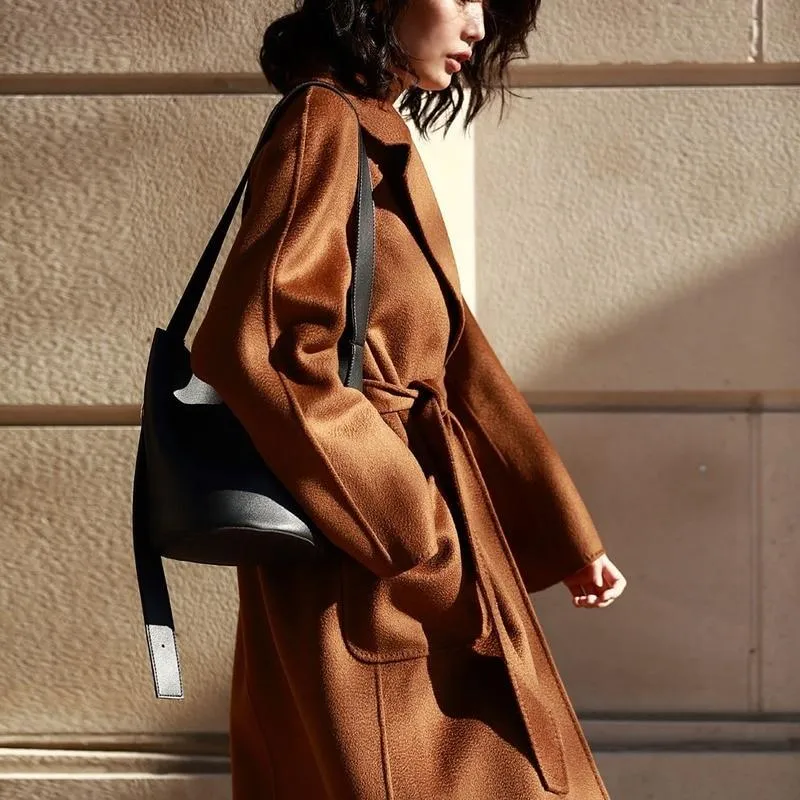 Long Jacket Boho Cashmere double-faced sold by Boho Mood