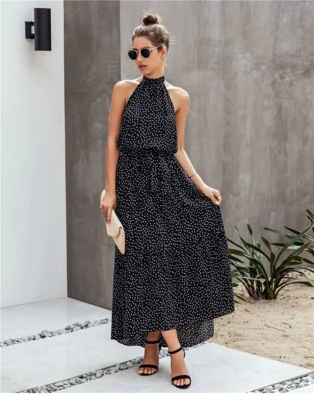 Halter Boho Maxi Dress sold by Boho Mood