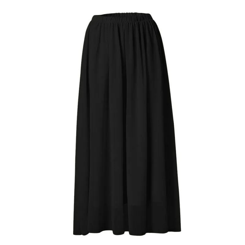 Boho Long and Flared Black Skirt sold by Boho Mood product image thumbnail 2