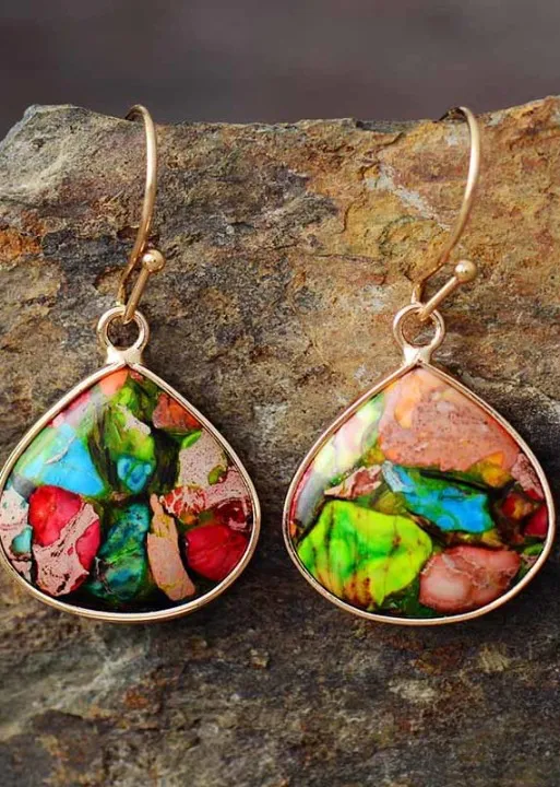 Boho Pendant Earrings sold by Boho Mood product image thumbnail 4