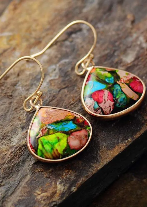 Boho Pendant Earrings sold by Boho Mood product image thumbnail 2