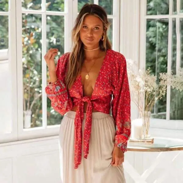 Hippie Mexican Blouse sold by Boho Mood