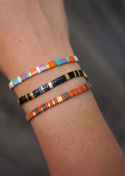 Boho Choker Beaded Necklace sold by Boho Mood product image thumbnail 4