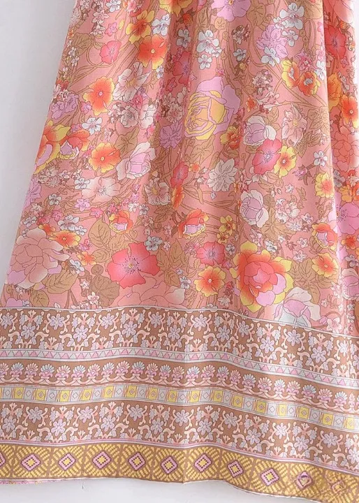 Perfect Boho Kimono Pink Floral sold by Boho Mood product image thumbnail 4