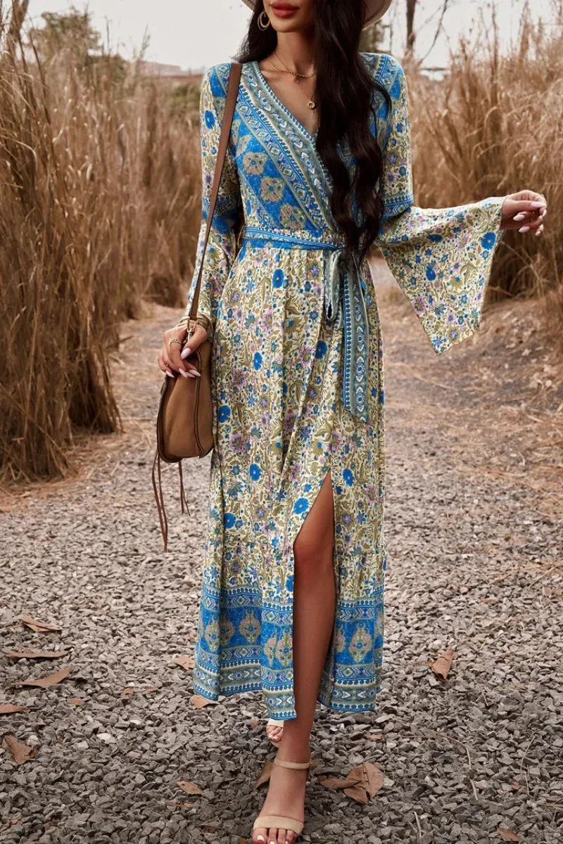 Long Sleeve Boho Maxi Dress sold by Boho Mood product image thumbnail 3