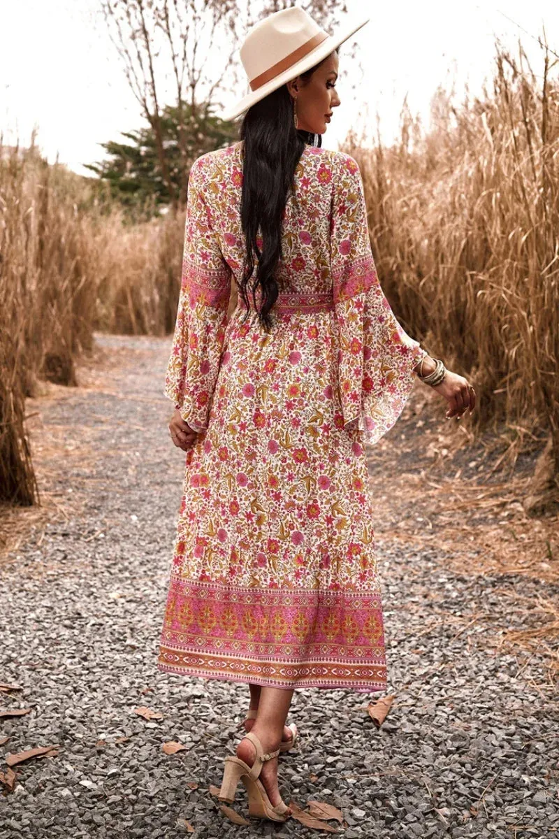 Long Sleeve Boho Maxi Dress sold by Boho Mood product image thumbnail 4