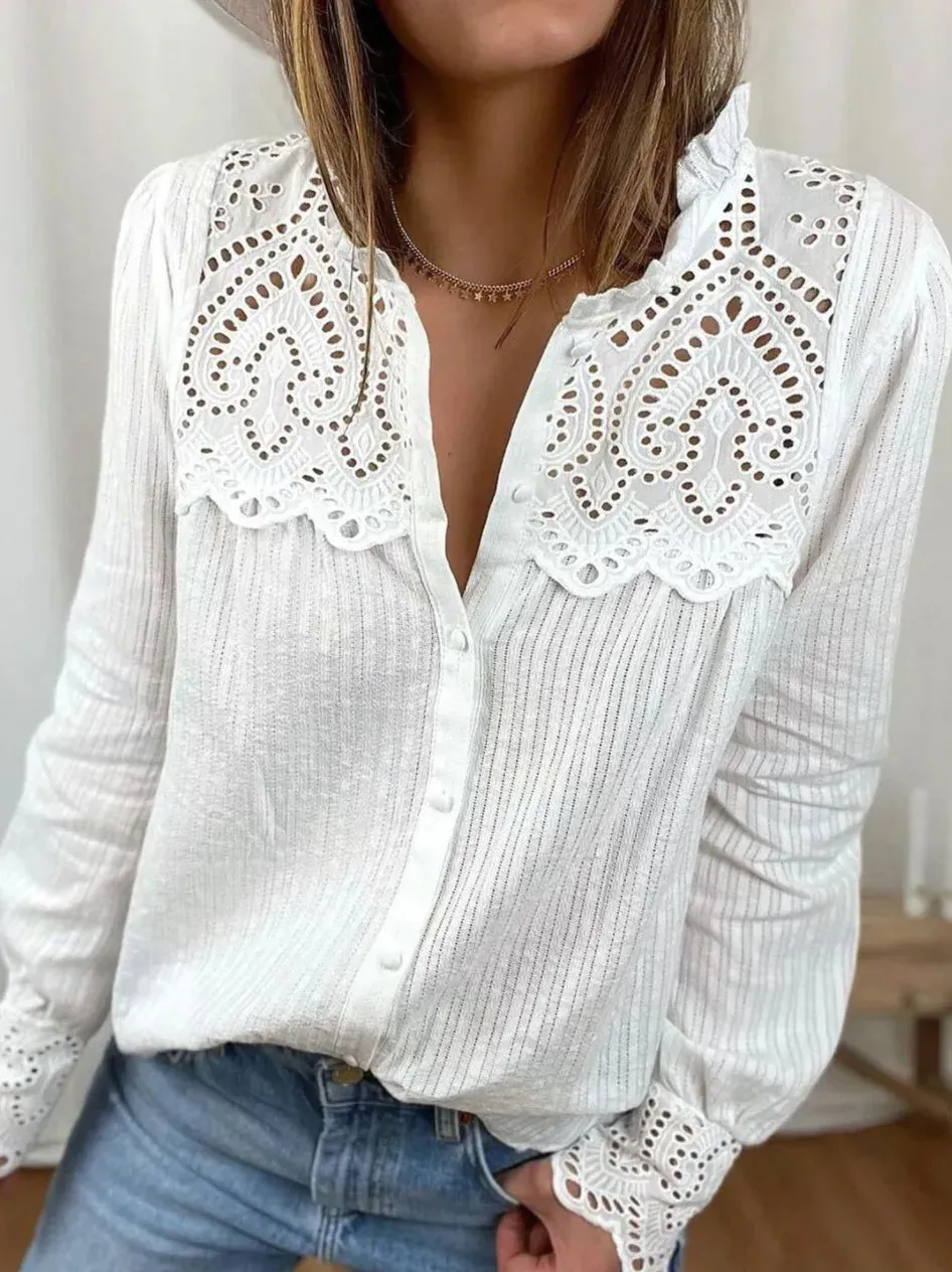 White Boho Blouse For Women sold by Boho Mood