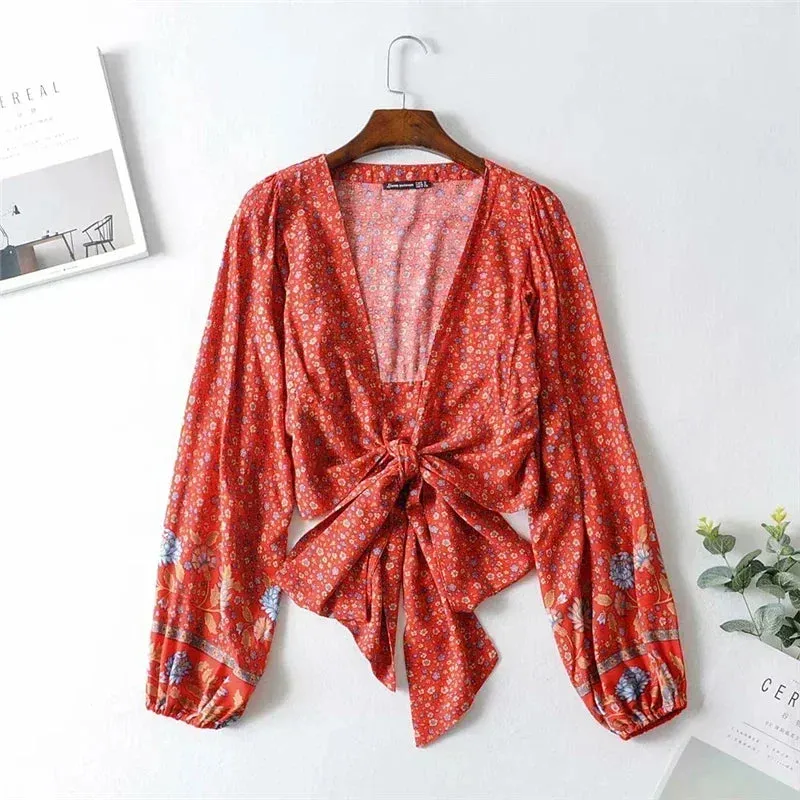 Hippie Mexican Blouse sold by Boho Mood product image thumbnail 2